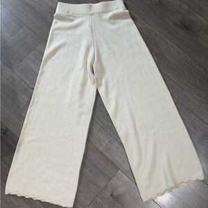 Sincerely Jules Cream Knit Kids Pants